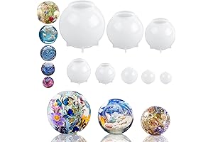 Sphere Silicone Mold, 8 Pack Resin Molds