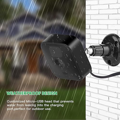 Miniatura 5 de Paquete de 3 adaptadores de corriente resistentes a la intemperie para Blink Outdoor y Blink XT / XT2, con cable de carga de 30 pies de largo y