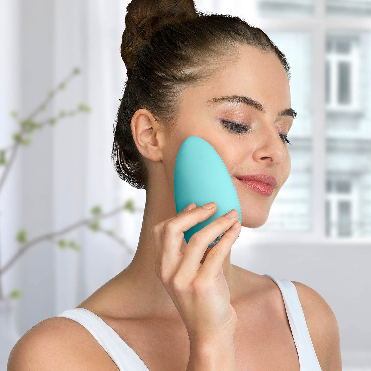 Silk'n Bright - Spazzola elettrica per il viso - Pulizia e massaggio - Silicone - Azzurro