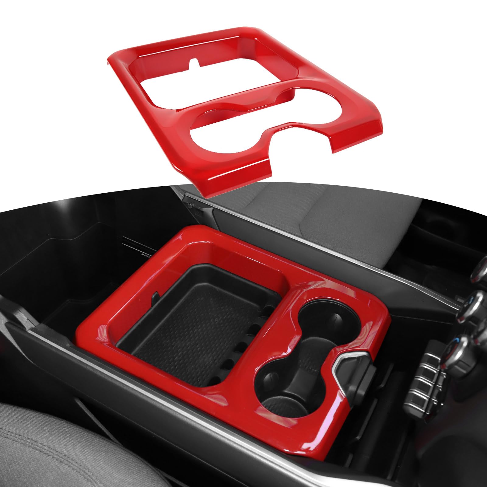 【トムトム】コンソールBOX【新格子レッド】 Amazon.com: RT-TCZ for RAM Center Console Cup Holder Trim Cover
