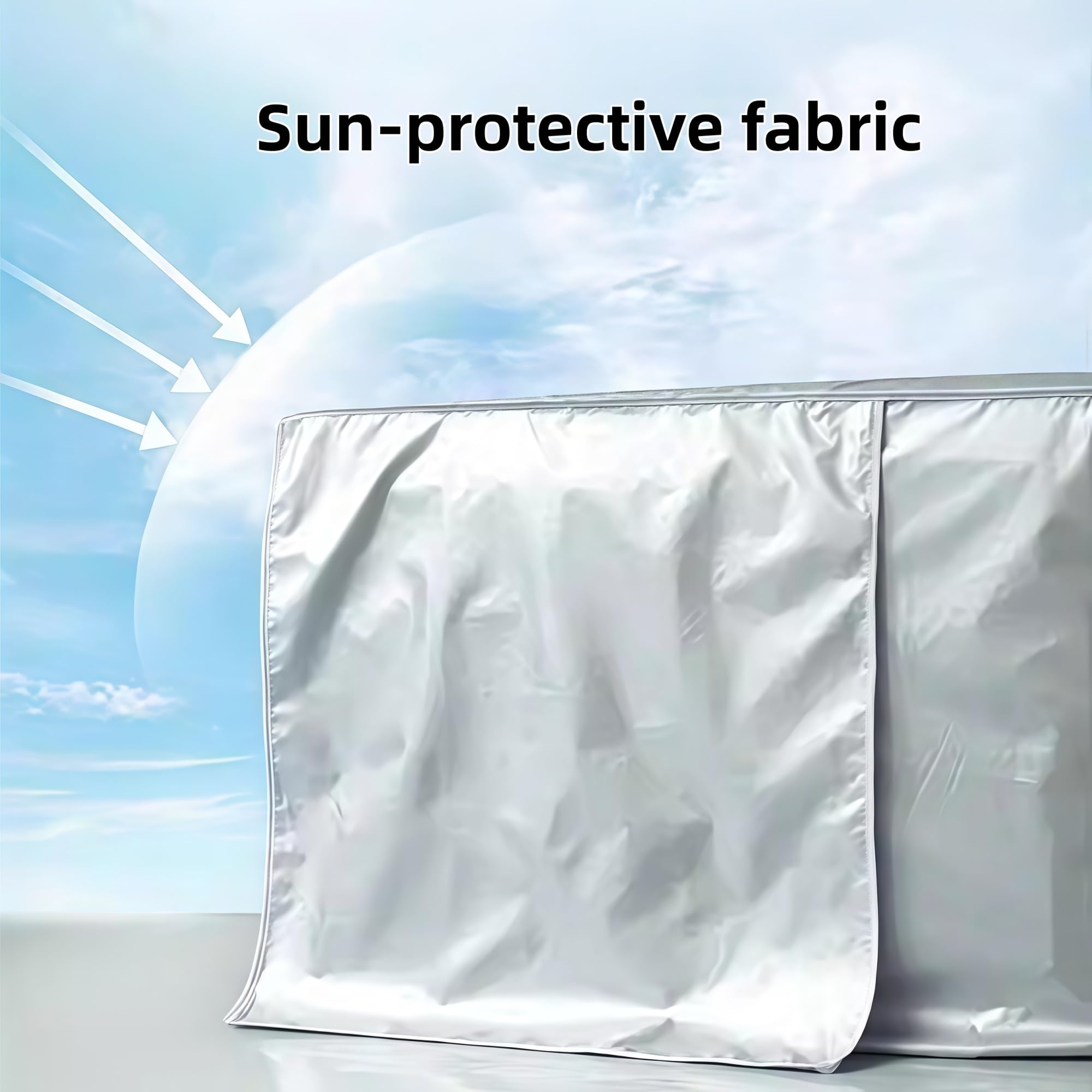 Funda for Aire Acondicionado, Funda for Unidad Exterior, Deflector De Viento for Aire Acondicionado, La Lluvia Y El Polvo, Exterior(105x40x75cm/41.3x15.7x29.5in)