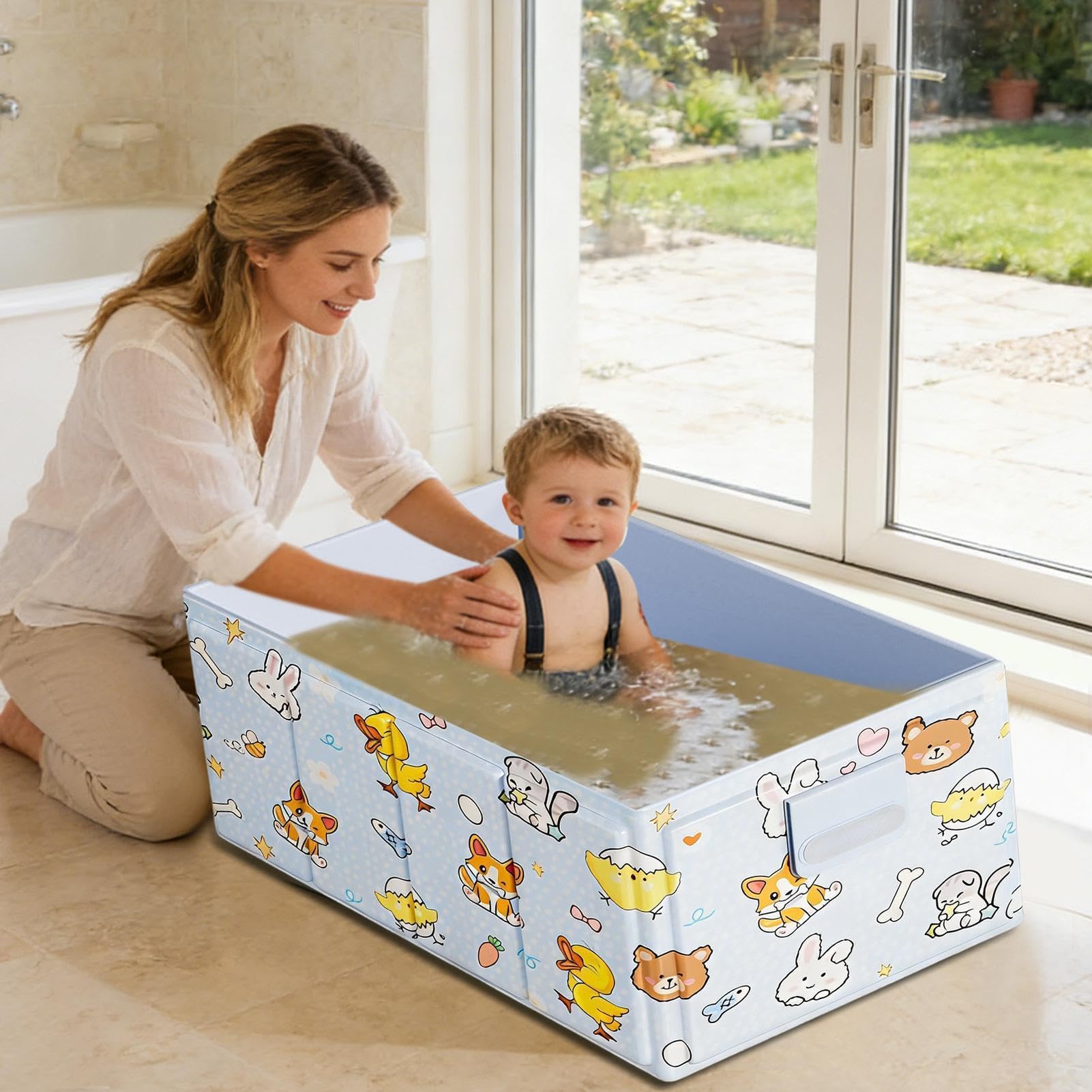 Tragbare und faltbare Badewanne Stabile platzsparende Wanne mit | Tragbare Wanne für , Mädchen, Spa, Wohnmobil, Badezimmer, Reise, Balkon, Outdoor, Indoor
