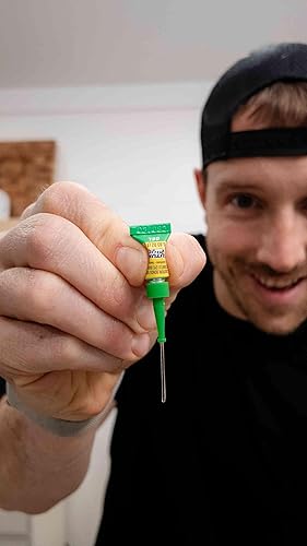 Miniatura 4 de Super pegamento, gel de pegamento futuro, 6 mini tubos de un solo uso, transparente, unión instantánea, secado rápido, adhesivo profesional de