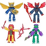 Zing StikBot Legendz Series 1 - Includes Valor, Ruebell, Dominus and Raze Oni - Collectible Action Figures and Accessories, Stop Motion Animation, Ages 4 and Up