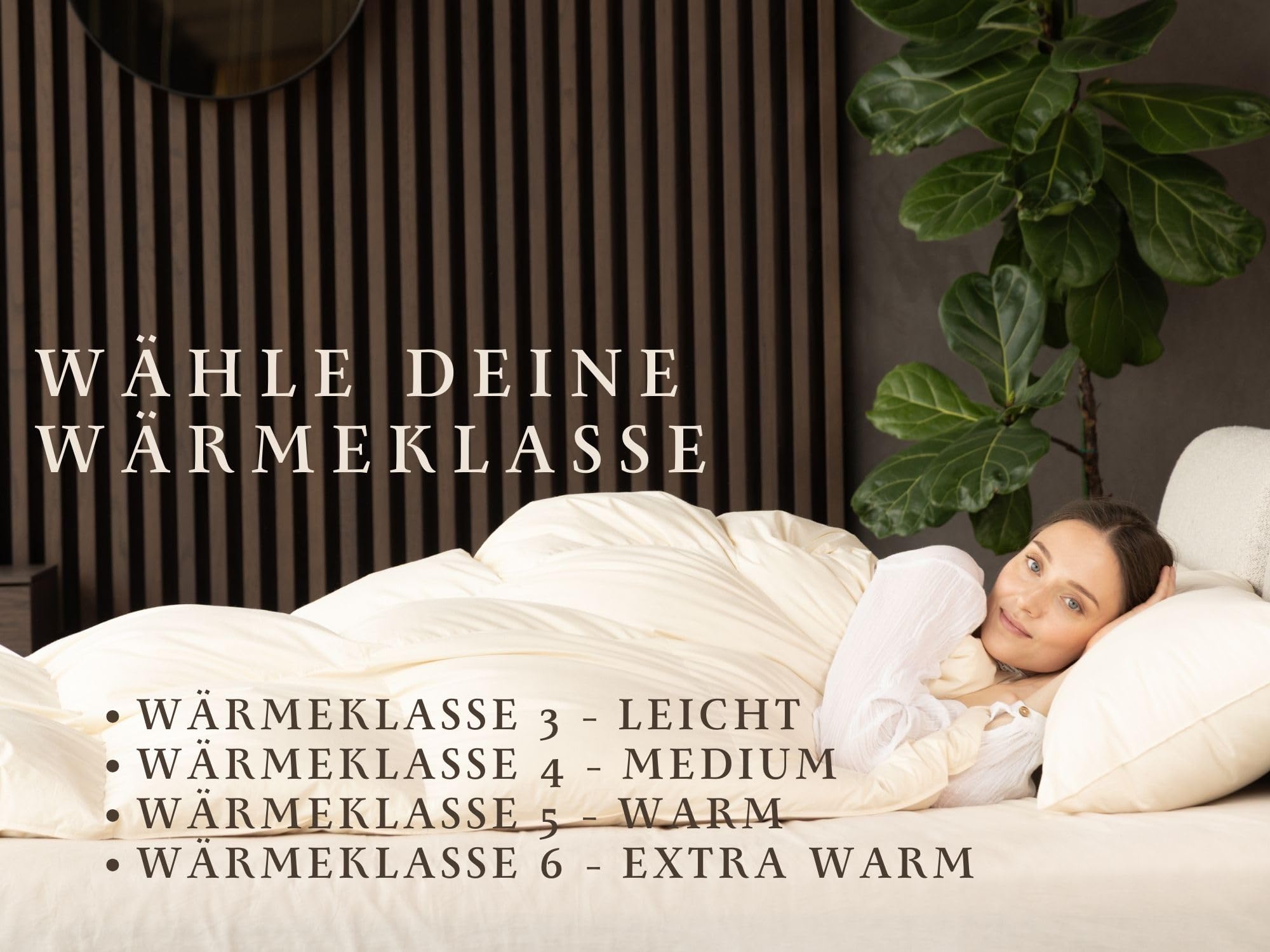 Bio-Luxe-KBA TESTSIEGER W4 MEDIUM GANZJAHRESDECKE Organic 100% GÄNSE Daunendecke Deutsche Qualität Downpass (135 x 200 cm)