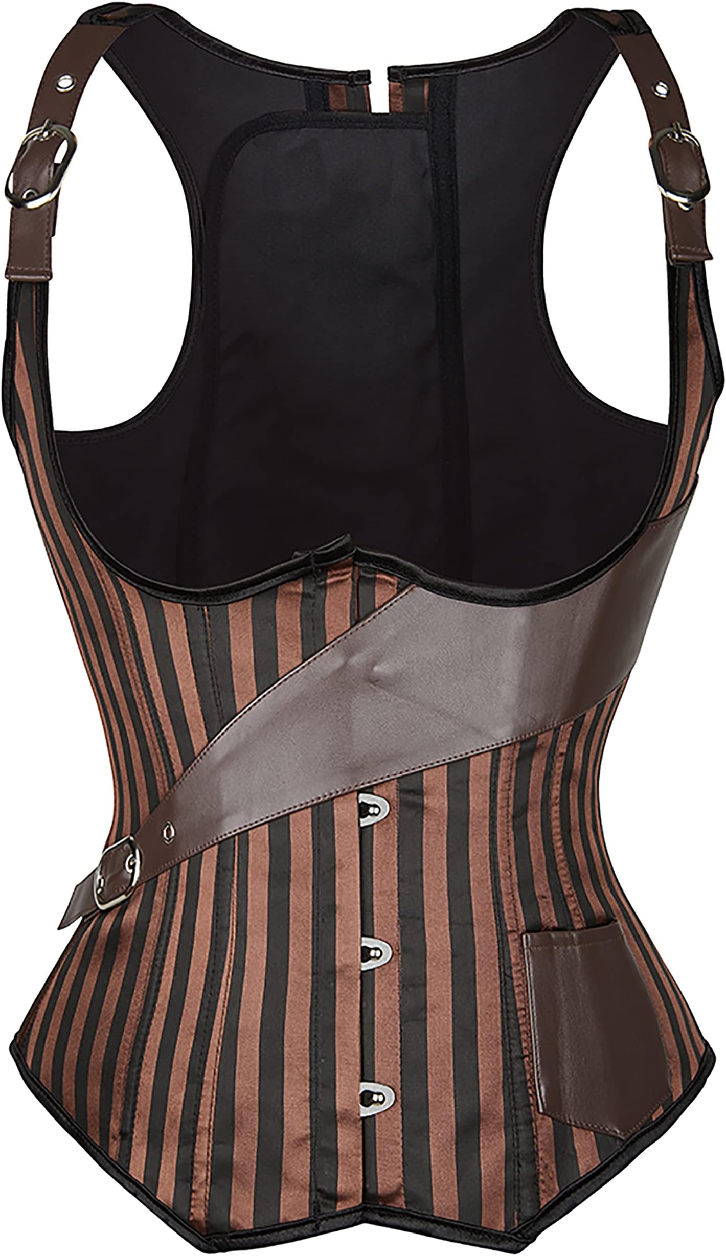 Alivila.Y FashionAlivila.Y Fashion Corset Womens Faux Leather Steampunk Corsets Victorian Bustier Top
