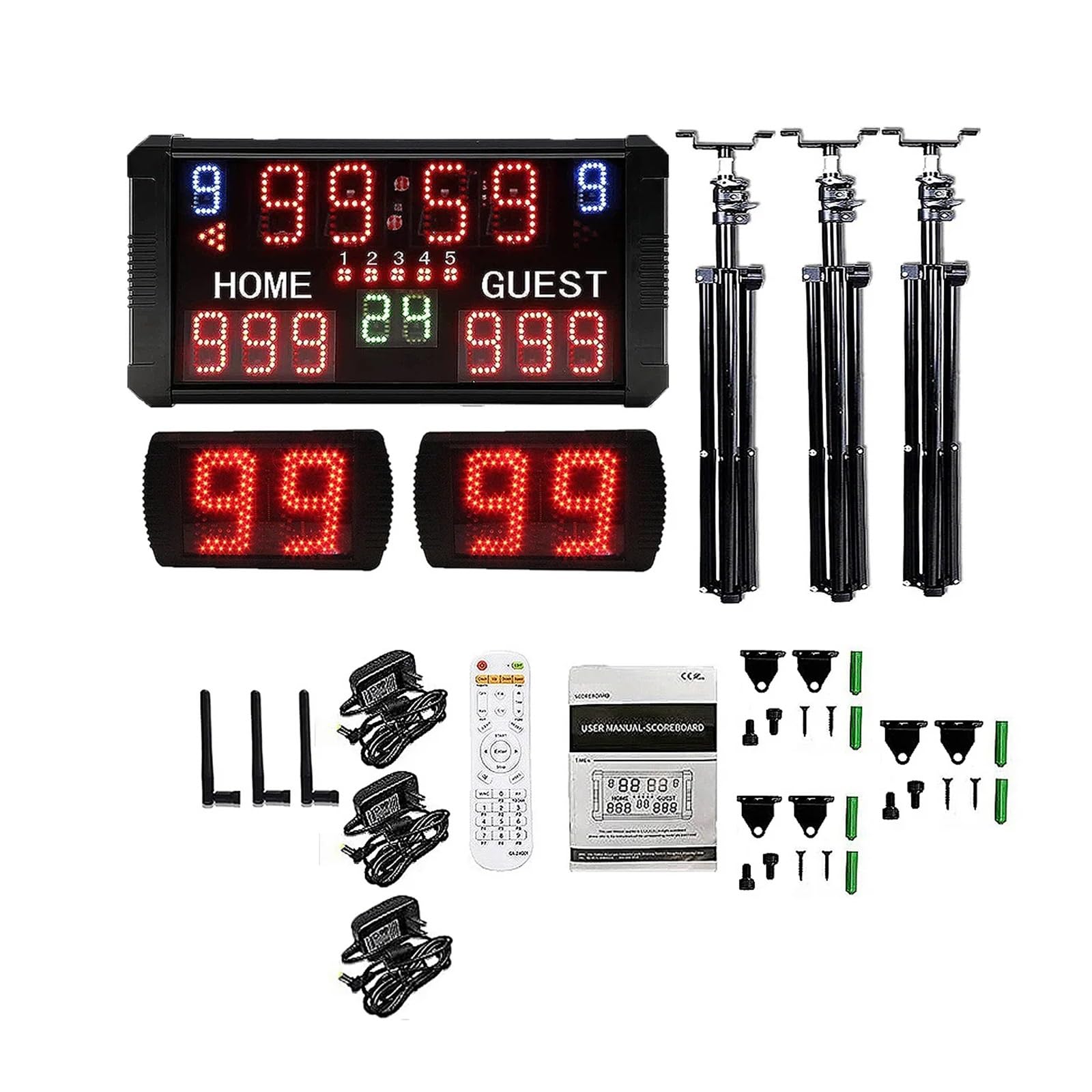 Cheetie バスケットボール スコアボード ショットクロック付き 24&14 Cheetie バスケットボール スコアボード ショットクロック付き 24&14