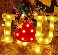 Vista 5 de 4 letras blancas cálidas con luz LED para bebé, perfecto para baby shower, cumpleaños, hogar, dormitorio, cuarto de bebé, decoración de pared