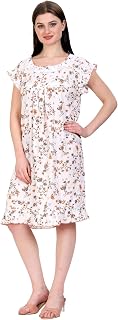 SDGP Women's Cotton Short Midi,Nighty Nightgown Sleepwear Nightdress Nighties Cotton Regular Casual Wear Price In India