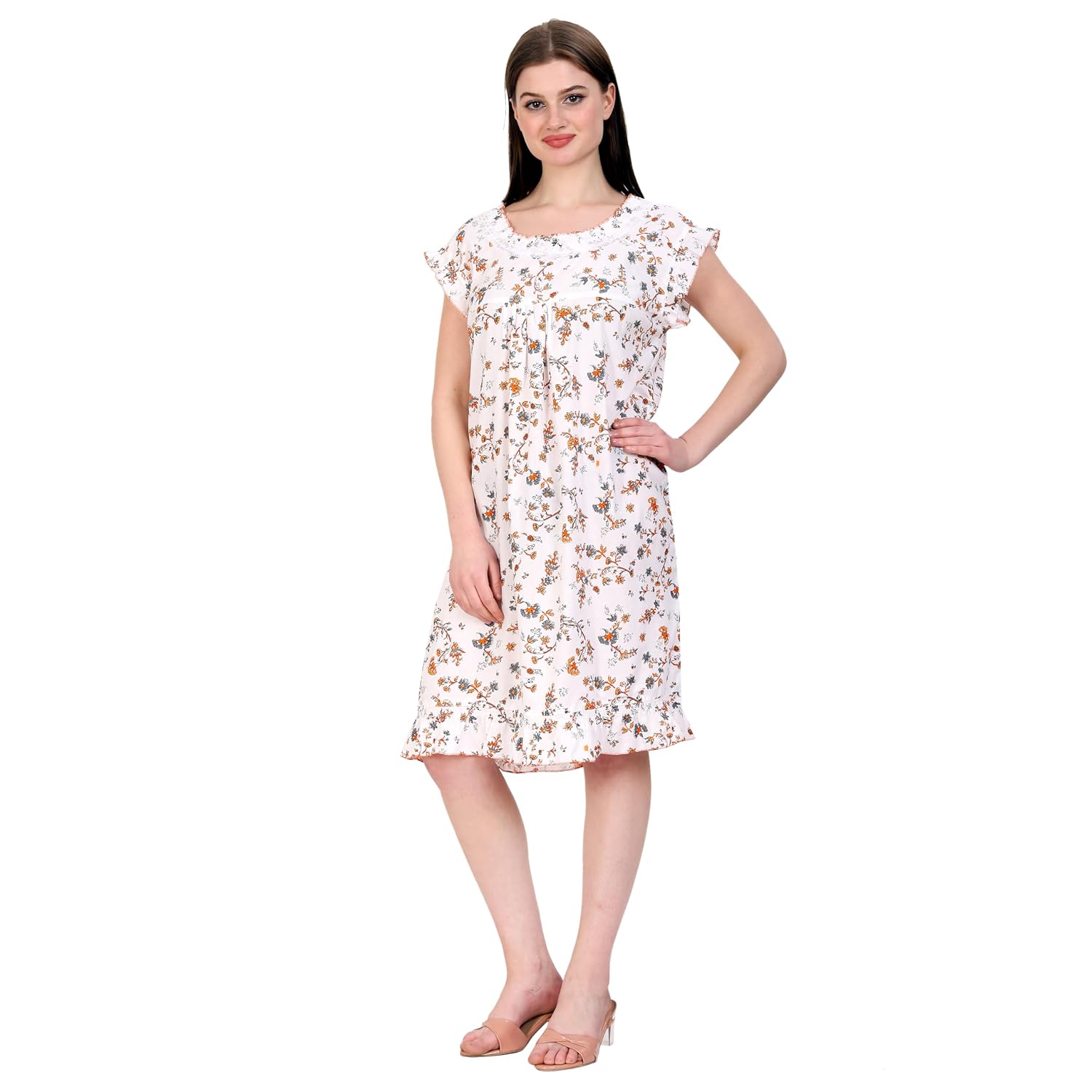 SDGP Women's Cotton Short Midi,Nighty Nightgown Sleepwear Nightdress Nighties Cotton Regular Casual Wear - Review, Price and Buying Guide