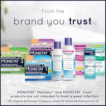 Monistat Feminine Cleanser, Fragrance Free Feminine Wash, 16 FL OZ (Pack of 3)