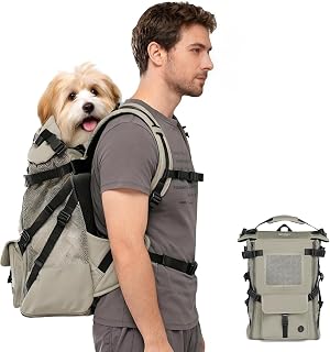 Wakytu Dog Backpack Carrier for Medium Dogs，Breathable and Comfortable...