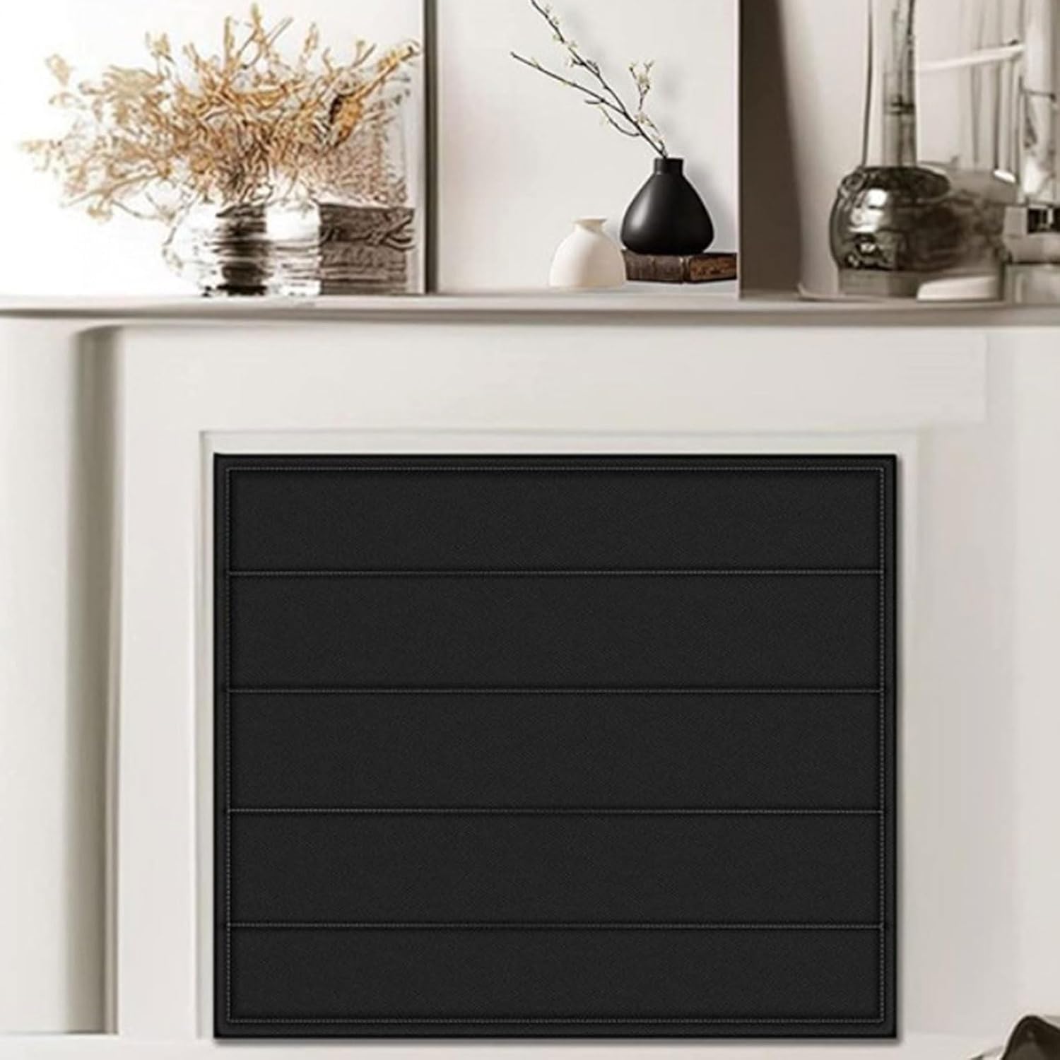 Fireplace Covers, Fireplaces Blanket-Fireplaces Draft Stoppers for Save Energy-Fireplaces Stops Overnight Heat Loss