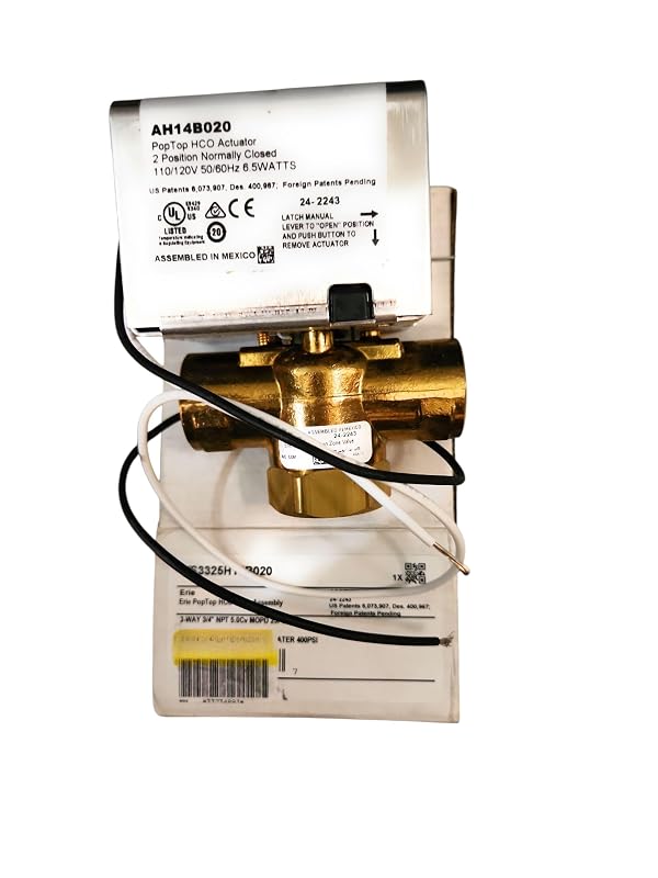 Electric AH14B020 PopTop HCO Actuator, 2-Position Normally Closed Valve, 110/120V 50/60Hz, 6.5W, Zone Valve Assembly by Generic - Used condition - US$31.48