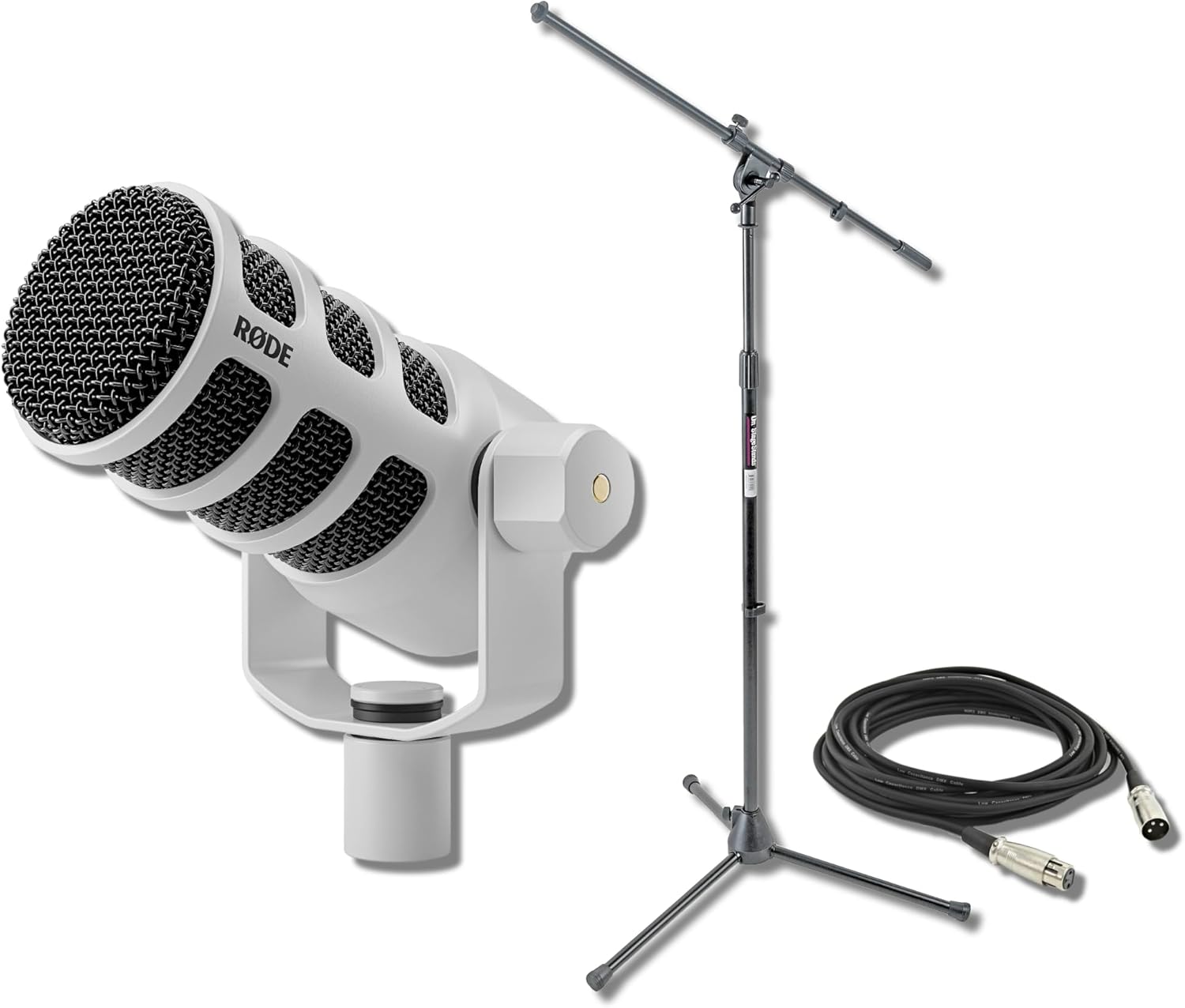 Amazon.com: Rode PodMic USB Dynamic Broadcast Microphone (White) with ...