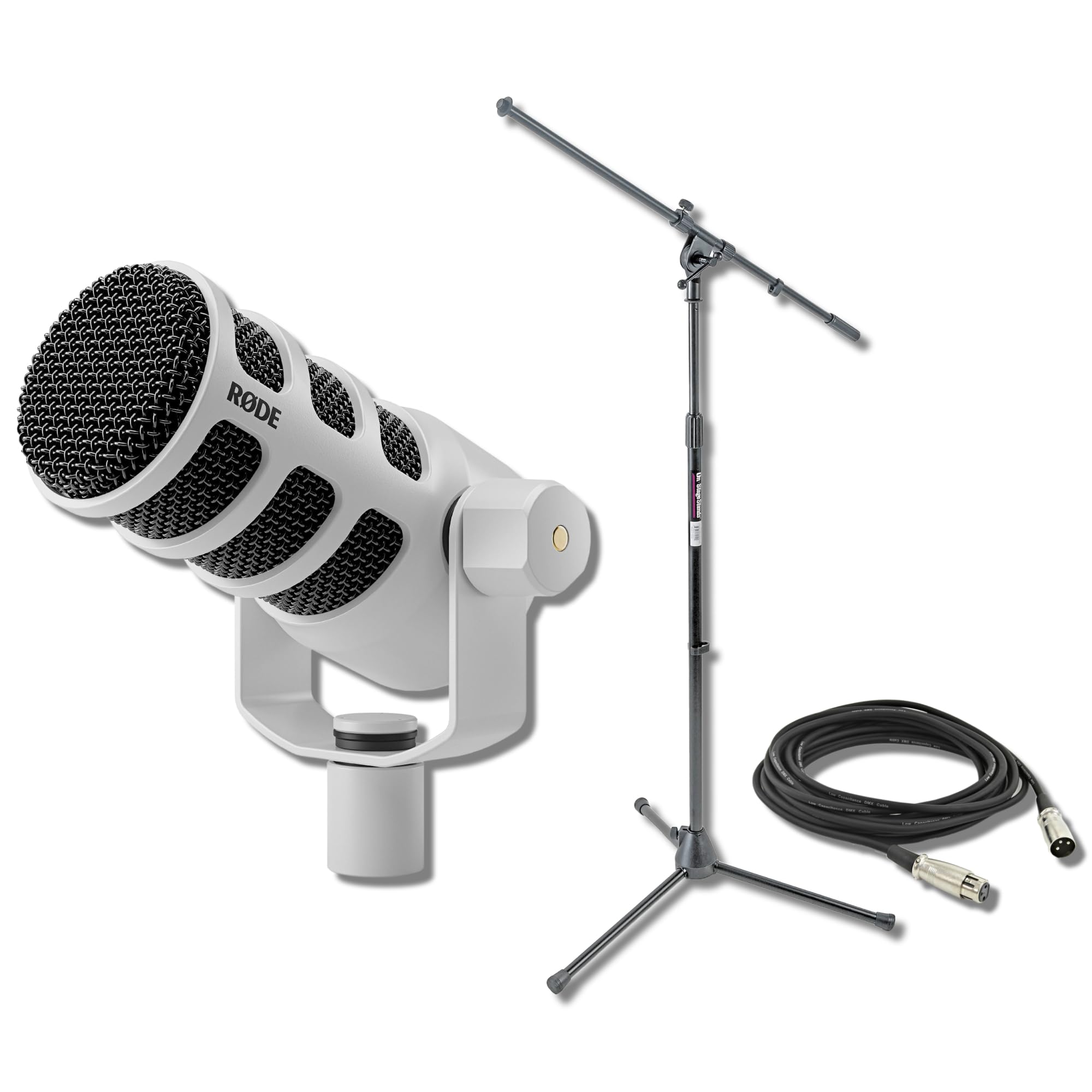 Amazon.com: Rode PodMic USB White Dynamic Broadcast Microphone