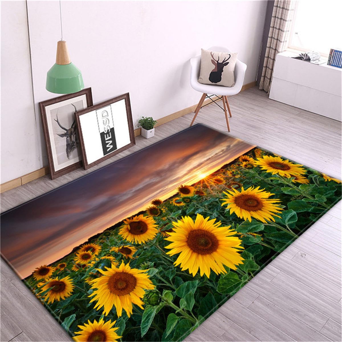 Tapis de chambre d'ado antidérapant et doux pour le sol du salon