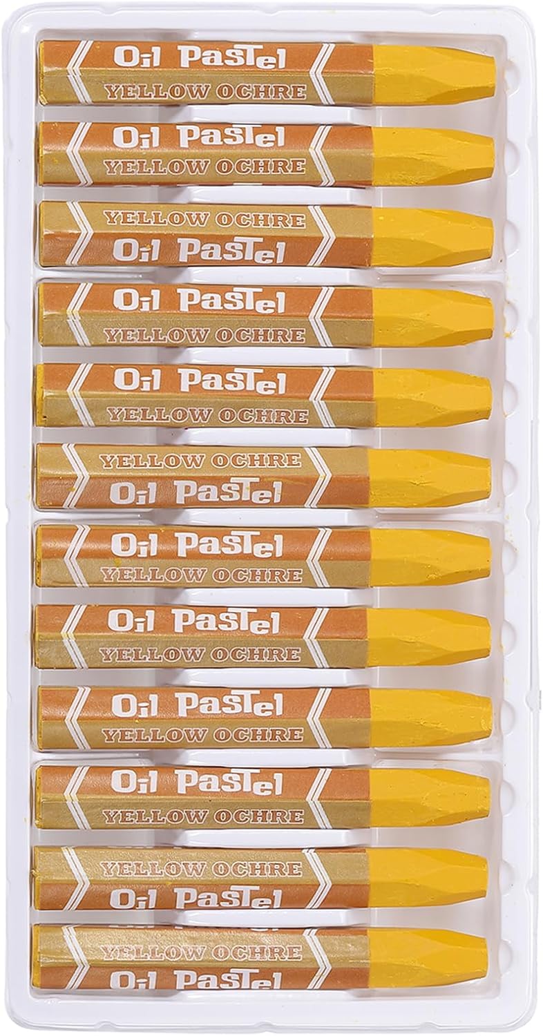 PATIKIL Sky Blue Oil Pastels, 12Pcs Soft Oil Crayons Vibrant and Creamy Pastels Stick Art Supplies for Art Painting Drawing Blending Graffiti for Artists Beginners