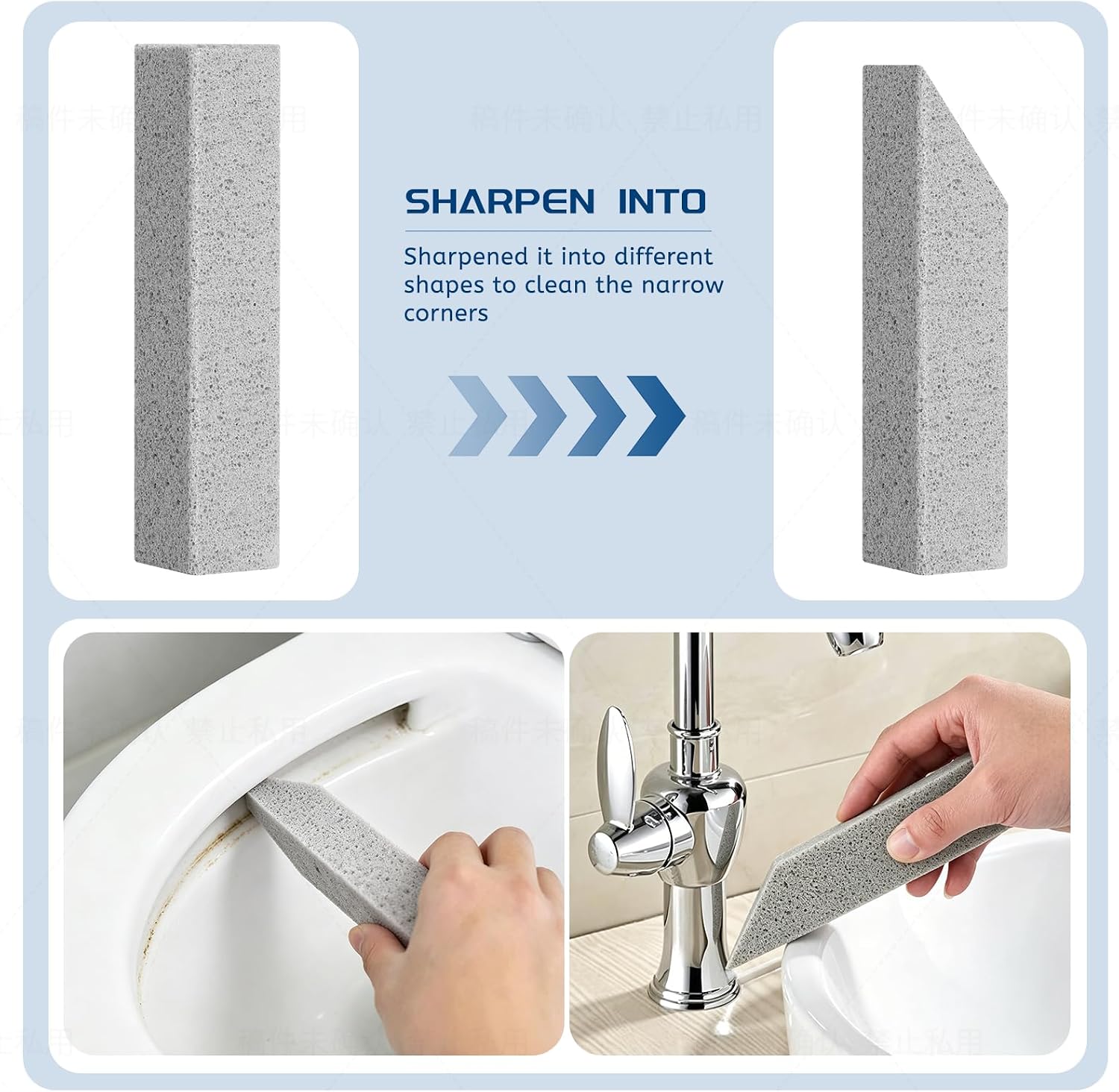 20 Pack Pumice Stone Toilet Bowl Cleaner, Piedra Pomez Scouring Stick