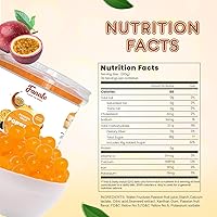 Vista 92 de Fanale Perlas de Boba Reventadoras de Fresa y Mango, Veganas, Sin OMG, Sin Gluten, Sin Grasa, Perfectas para Té de Burbujas, Batidos, Helados