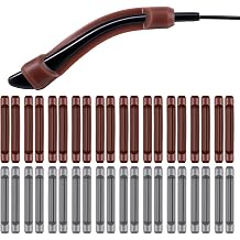 20 Pairs Silicone Eyeglass Ear Grips, Soft Anti-Slip Silicone Temple Tips, Eyeglass Ear Cushions For Comfort & Sports, Fits Most Glasses, Brown + Gray