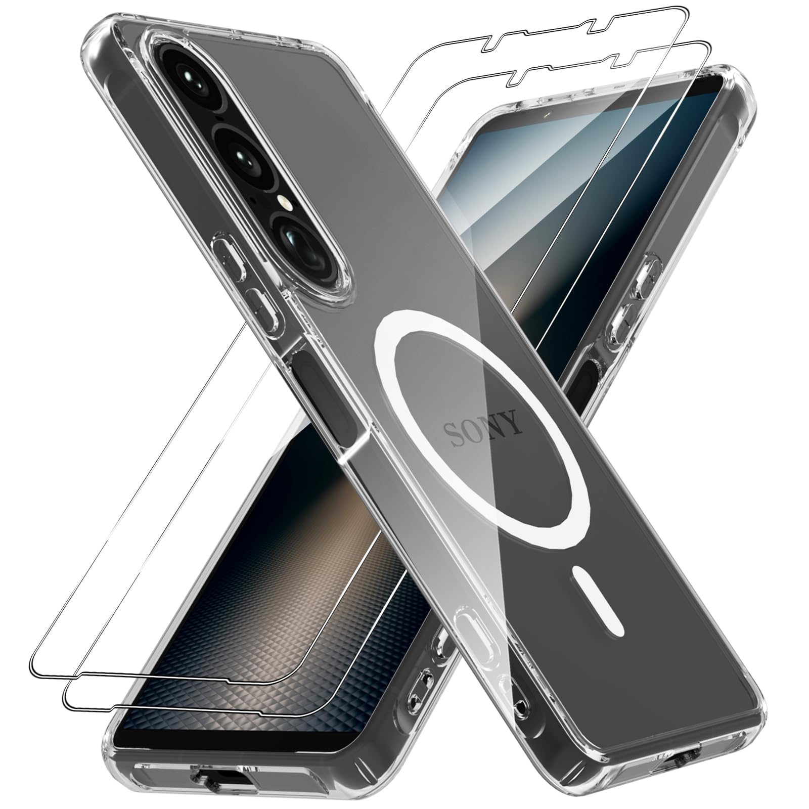 Xperia 1 V 本体 純正ケース ガラスフィルム magsafeリング付き Xperia 1 Vのケース。おすすめは？5つ購入。レビュー。Sony純正