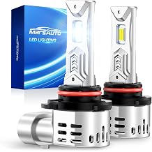 Marsauto - 9006 Halogen Headlight Bulb - High-Performance Car Headlight - Halogen Light with No Glare - for Automotive - 2 Bulbs