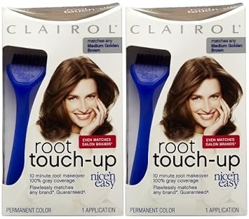 Clairol Nice n Easy Touch, Up, 005G, Medium Golden Brown, 2 pk