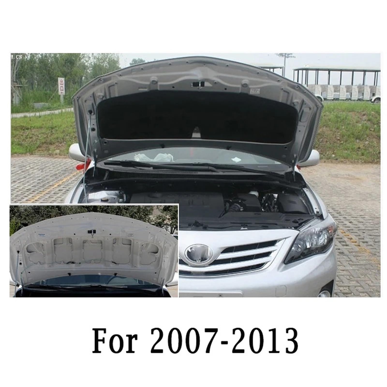 Przednia maska ​​samochodu Silnik Izolacja cieplna Podkładka bawełniana Dźwiękochłonna mata piankowa, dla Toyota, dla Corolla, 2007-2021 Izolacja cieplna kaptura(For 2014-2018)