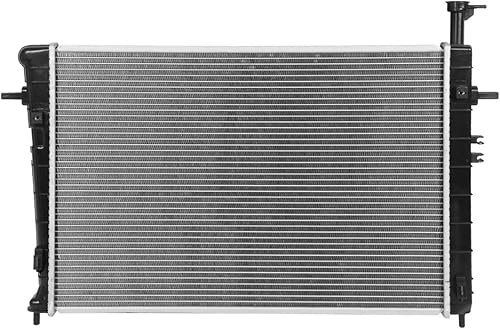 Miniatura 39 de DNA Motoring OEM-RA-2392 Radiador de enfriamiento de aluminio de 1 fila estilo OE compatible con 01-02 Kia Rio 1.5 AT, 25-1/2 pulgadas de ancho x