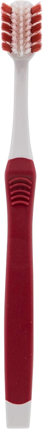 Ooak Toothbrush, Tapered V++Max Medium Bristles, 2 Pack - Red