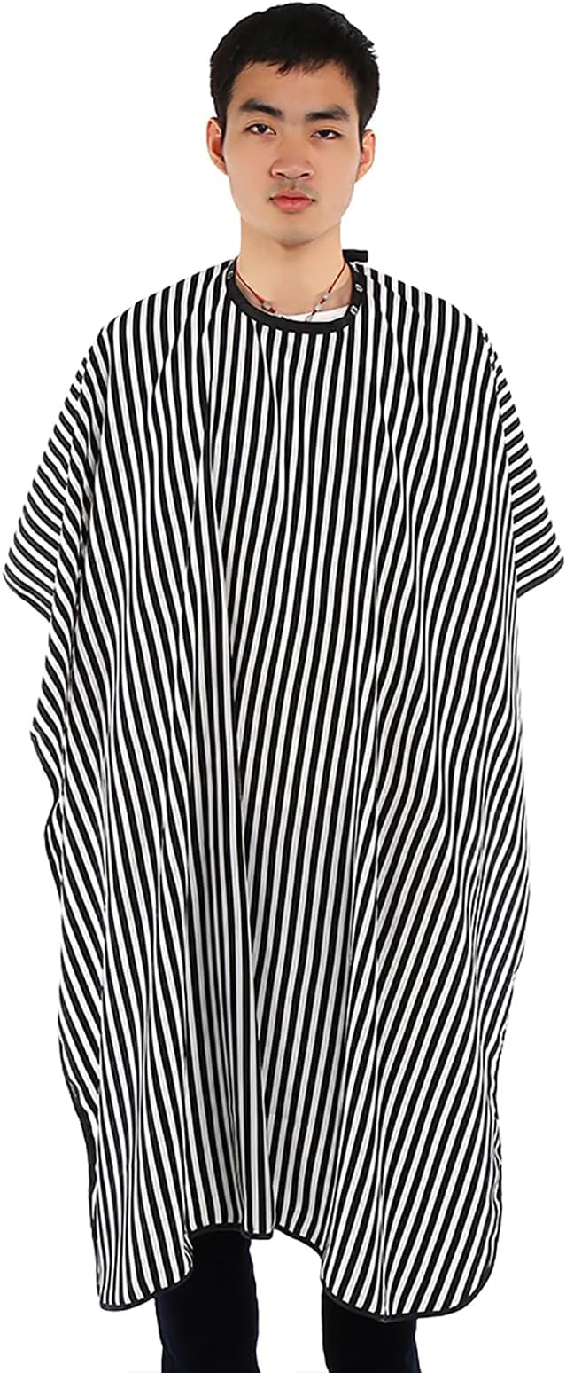 Yctze Professional Soft Lightweight Adjustable Barber Cape, Hairdressing Salon Gown, Haircut Styling Cloth Wrap, Ideal for Salon Home Use, One Size Fits All