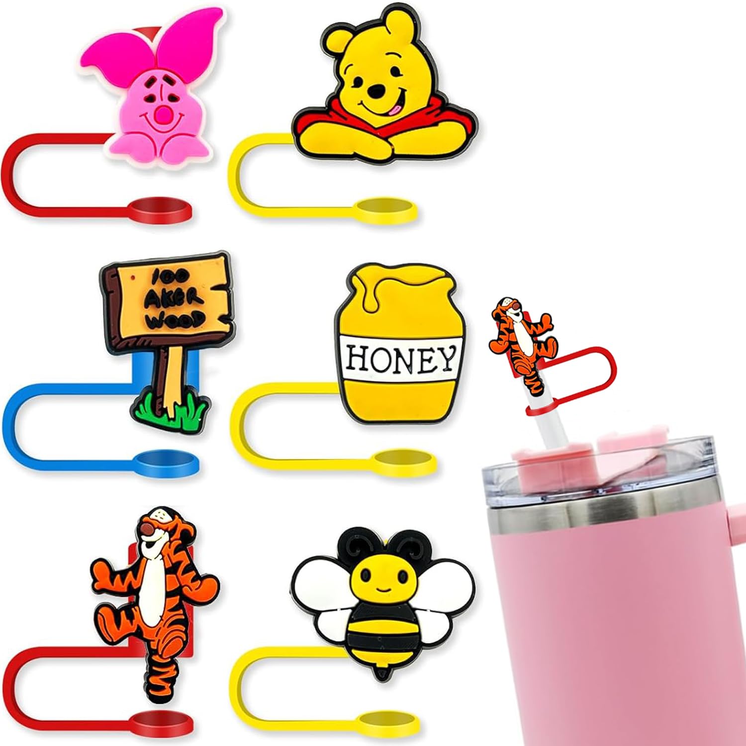 Lot De 6 Capuchons De Paille Pour Tasse Stanley