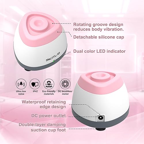 Miniatura 5 de Mezclador Vortex 3500rpm, Agitador de Esmalte de Uñas, Agitador de Pegamento y Mezclador de Pintura para Esmalte en Gel, Pinturas Acrílicas,