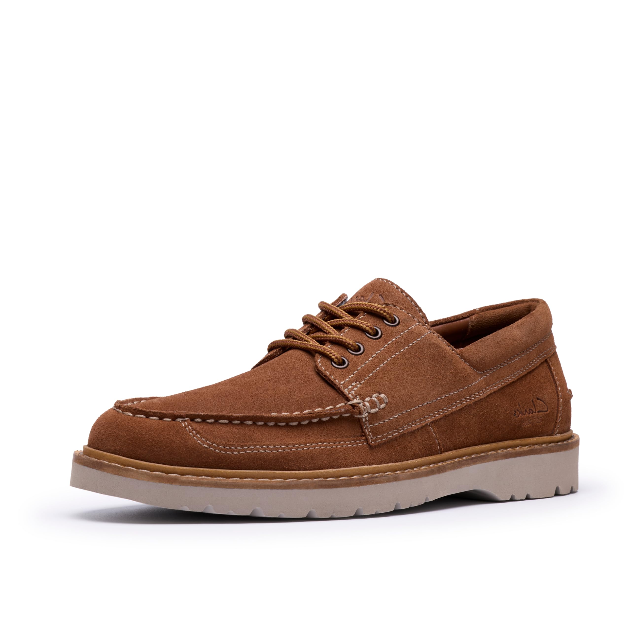Clarks Weltridge Moc Mens Cola Suede, 9