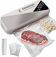 Vista 9 de Máquina selladora al vacío de alimentos – Sellador al vacío compacto multifuncional de 95 kPa con función de vacío externo, modos seco/húmedo con 10