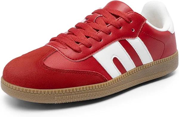 DREAM PAIRS Women's Tennis Sneakers Walking Flat Low-Top Casual Lace-Up Comfortable Nia Fashion Sneakers Shoes
