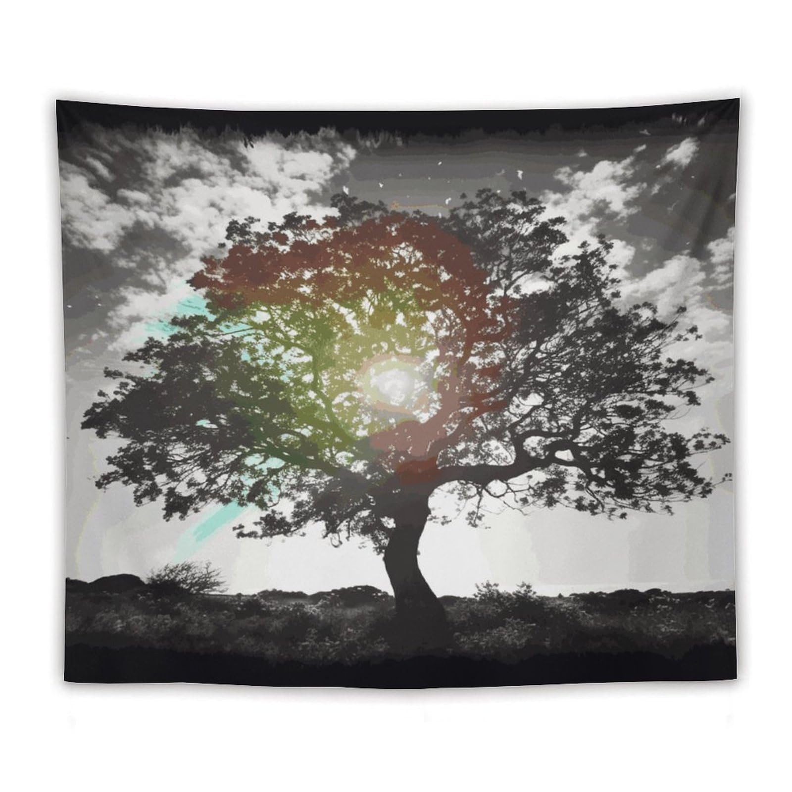 LDGSUPH Tree Art Tapestry Wall Hanging Decor Anti-fading Aesthetic Wall Tapestries Fashion Wall Blanket Decor Modern Wall Art Tapestry for Bedroom Home Decor 50"x60"