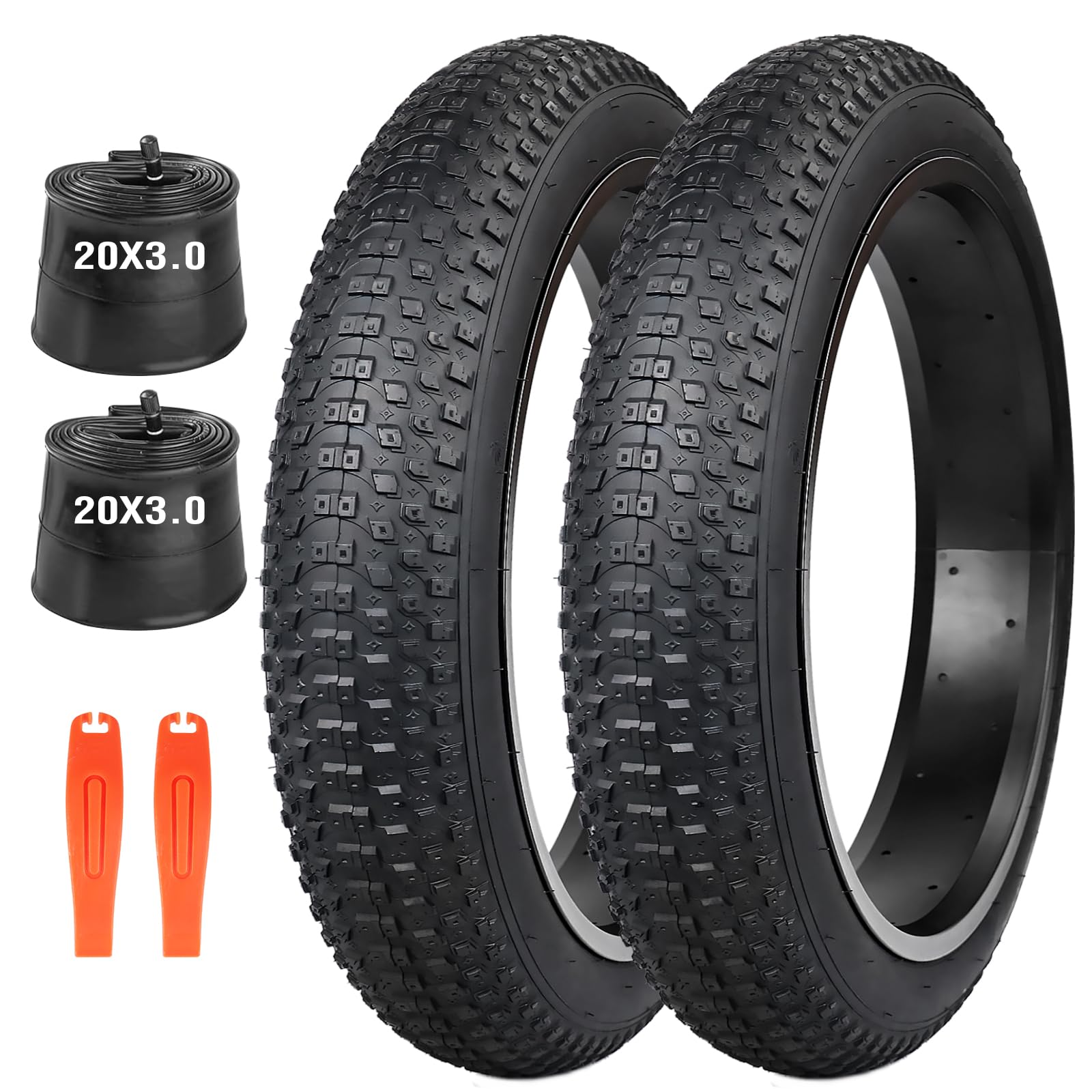 Pneumatico per Fat Bike 16/20x3.0 Pollici, Pneumatico Heavy Duty 16 x 3.0(76 – 305) / 20 x 3.0(76 – 406) per E-Bike/MTB/Fat Bike/Bici Pieghevole
