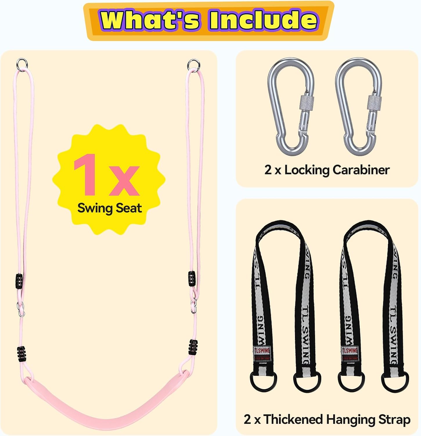 Heyzoo Heavy Duty Kids Swing Seat