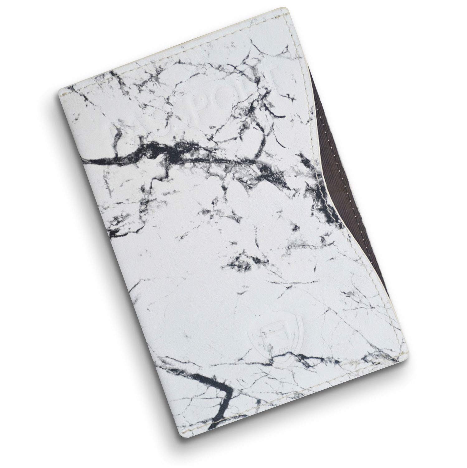 Alban RFID Passport Holder Women Men RFID Blocking Travel Passport Wallet Case Genuine Leather Passport Cover porta pasaporte