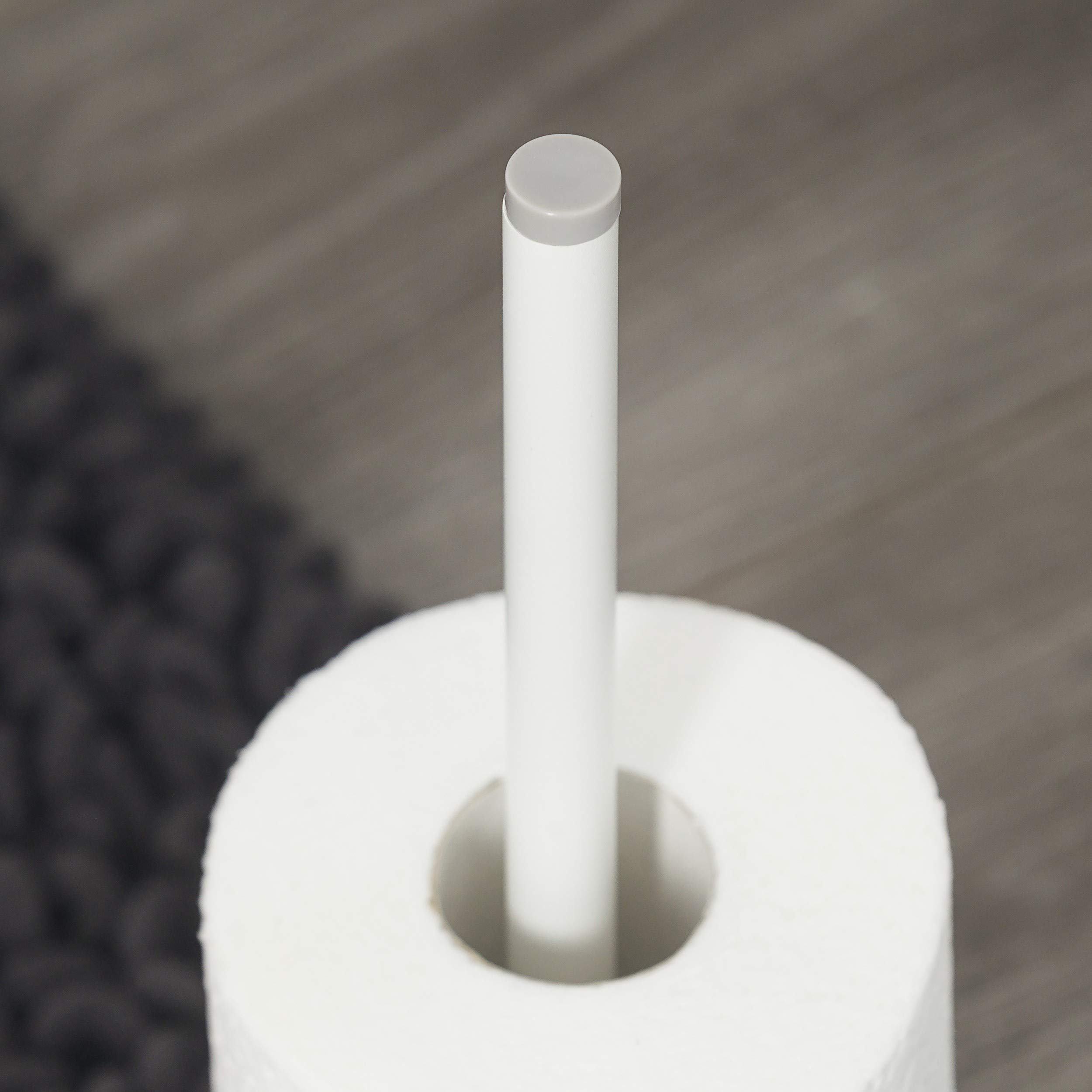 TIGER Urban Portarotolo di Riserva, Acciaio Inox, ABS, Bianco, 12,5 x 36 x 12,5 cm