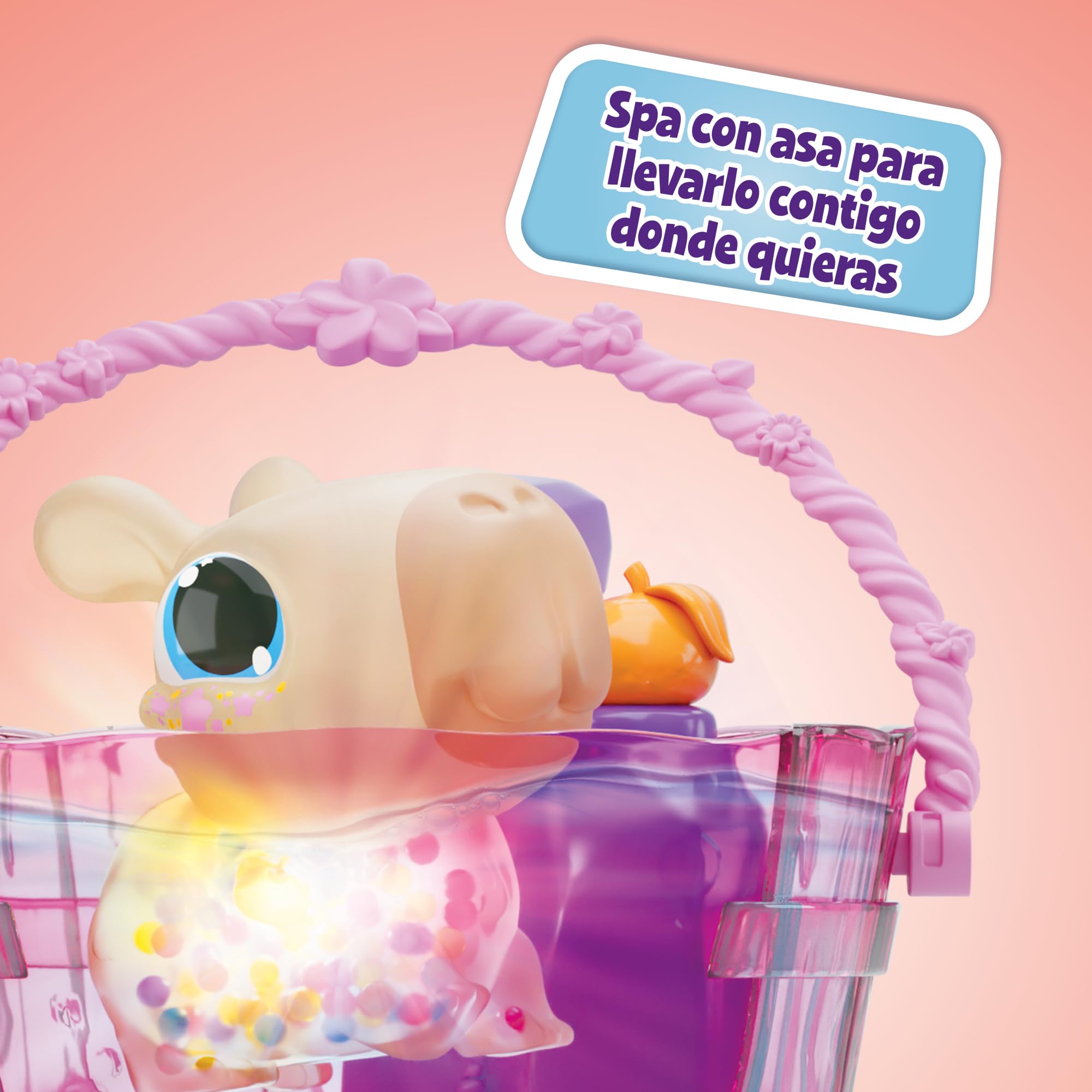 Bizak Animagic Capibara SPA Time, Playset Balnerario, Baña y relaja a tu Capibara interactiva, Cuerpo blandito y Suave (64554415)
