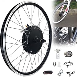 Rueda Eléctrica Bicicleta 29 Pulgadas SJZD Kit de conversión de Bicicleta eléctrica 20", 24", 26", 27.5", 28", 29", 700c Kit de conversión de Bicicleta eléctrica eléctrica Buje de Motor sin escobillas (Rueda Delantera)