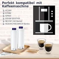 ARETHONE Vízszűrő De'Longhi Automata Kávéfőzőkhöz, DLSC002 Helyettesítő Filter Magnifica S, Dinamica, Eletta, ECAM Sorozat, 8db 7