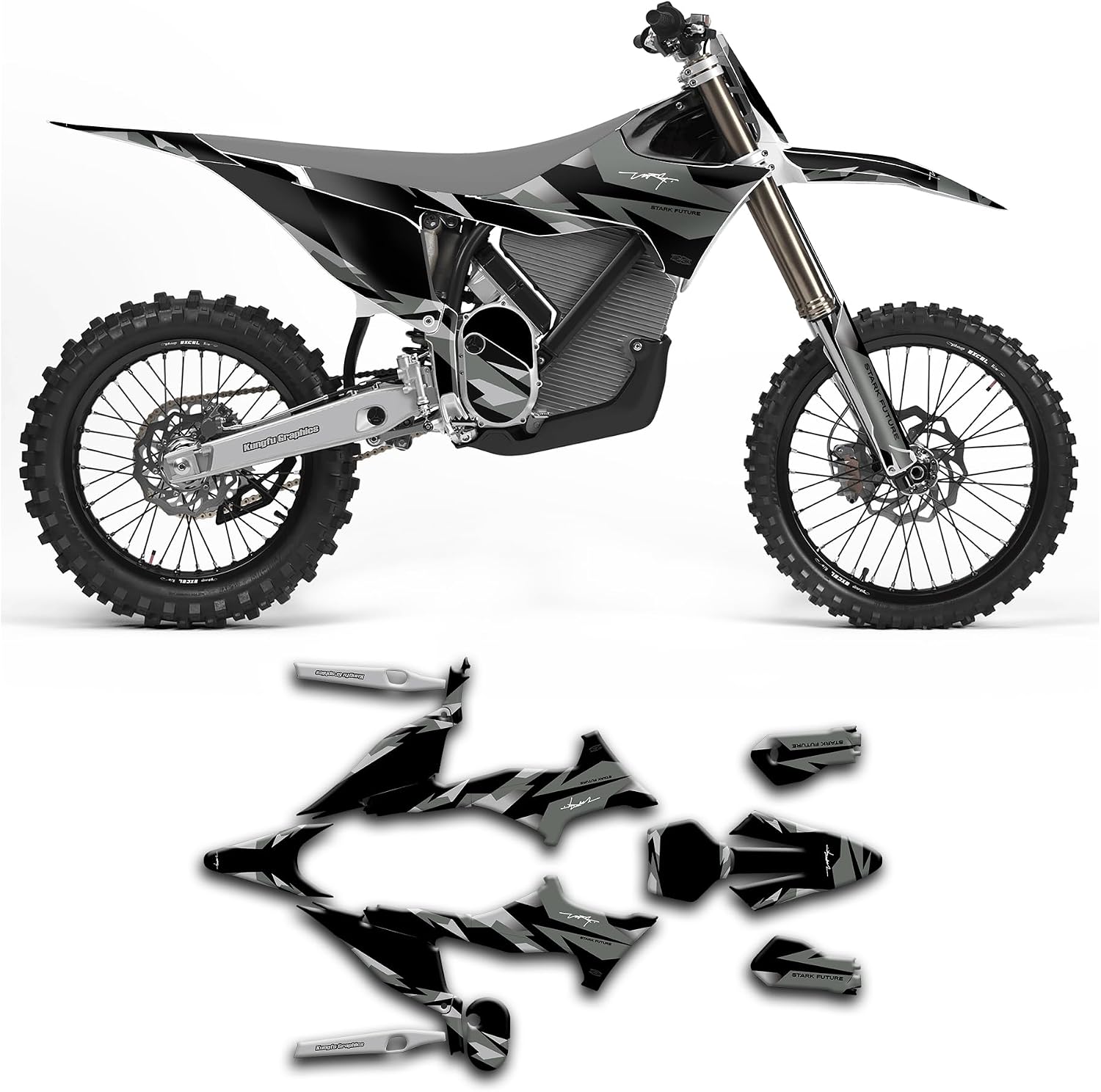 Custom Decal Kit for Stark Future Varg MX 1.2 Dirt Bike, STKVARG21N006-KOR