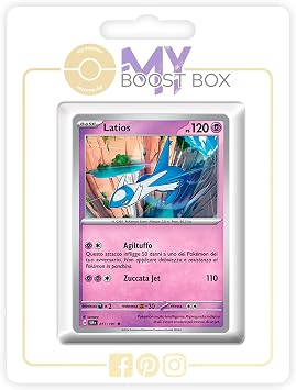 Latios 077/191 Reverse - my-booster X Scarlatto e Violetto 8 - Scintille Folgoranti Box of 10 Pokemon Italian Cards
