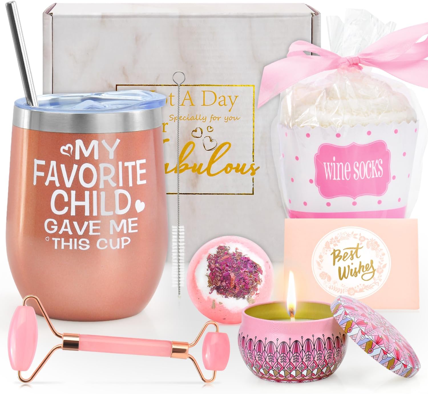 Gifts for Mom from Daughter,Son - Mom Gifts, Birthday Gifts for Women， Funny Mothers Day for Mom, Christmas Gifts for Mom,-12oz Tumbler and Candle