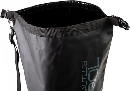 Miniatura 3 de 3VGEAR Nautilus - Bolsa seca impermeable de lona de PVC resistente de 30 litros con correa de hombro extraíble, cierre enrollable y costuras