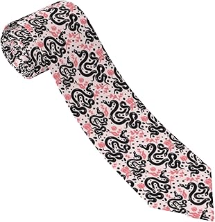 Modernas Corbata De Hombre Flor De Serpiente Simple Y Linda En Color Rosa Corbatas Hombres Premium Corbata De Boda Para Diariamente Oficina Eventos